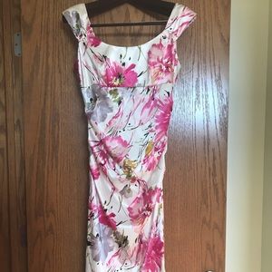 Knee Length Floral Print Dress